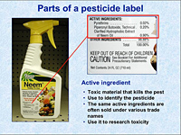 Pesticide label