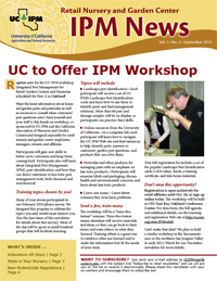 UC IPM Builds Program for Retail Nurseries and Garden Centers 