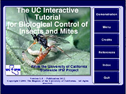 Cover of UC Interactive Tutorial for Biological Control of Insects and Mites