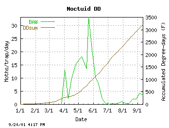 plot of Beet armyworm counts