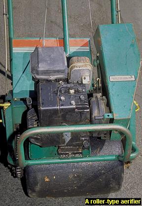 Photo of a roller-type aerifier