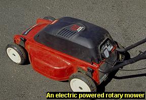 Photo of an electric mower