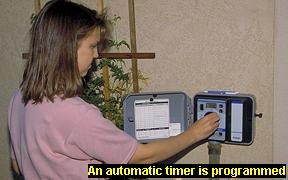 Photo of person programming timer