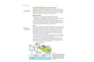 Offsite movement and environmental effects of pesticides are covered in much greater detail. Knowledge expectations are repeated in the margins, indicating where readers should concentrate their efforts as they move through the text. 