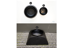 Bed bug interceptor traps used in the library included two passive bed bug detectors (a and b) and one active bed bug detector (c). Credit: Siavash Taravati, UC IPM. Copyright 2020 Regents of the University of California. Photo by: Siavash Taravati, UC IPM. Copyright 2020 Regents of the University of California.