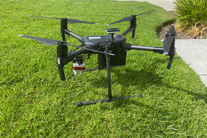 The newest drone to join the fleet. Credit: Christopher A. Greer, UC IPM. Copyright 2021 Regents of the University of California. Photo by: Christopher A. Greer, UC IPM. Copyright 2021 Regents of the University of California.