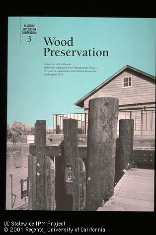 Wood Preservation on black background